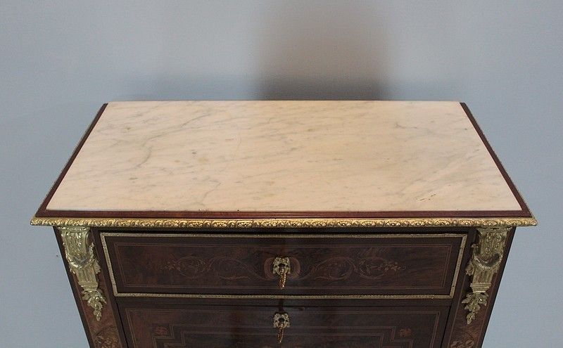 Secretary Inlaid Style Louis XVI, 19th photo furniture