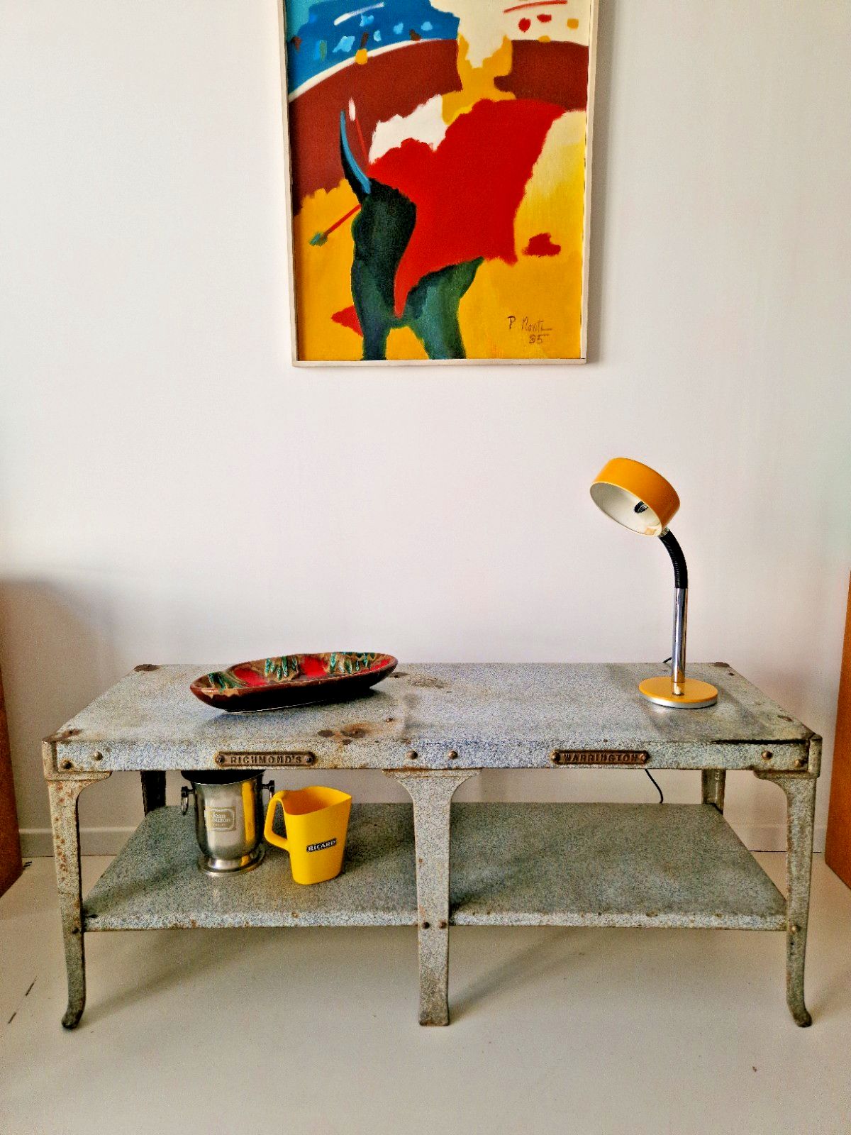Antique Richmond’s Warrington Industrial Butcher’s Table Kitchen Island Console