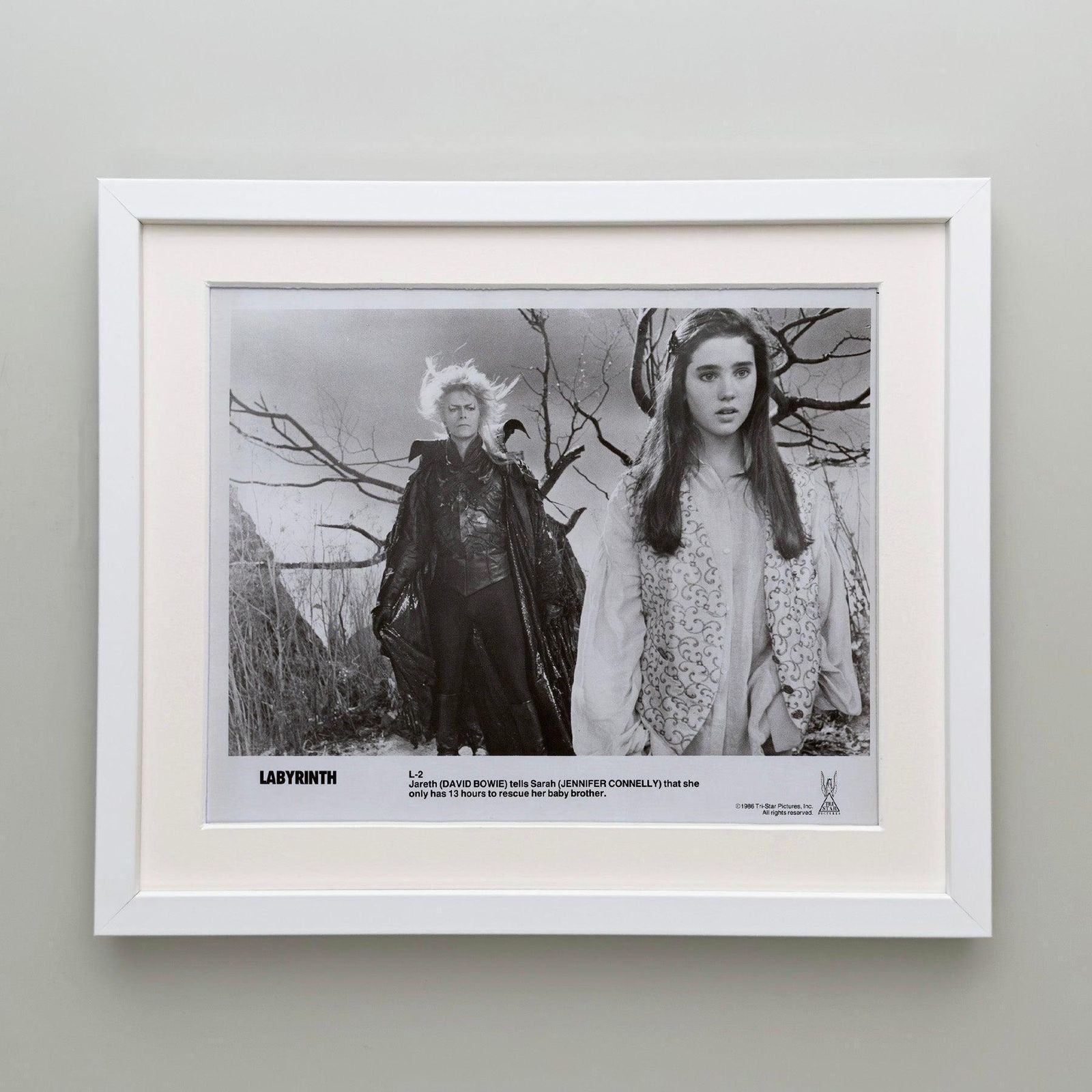 Photo de presse encadrée, Labyrinth, 1986 photo Art