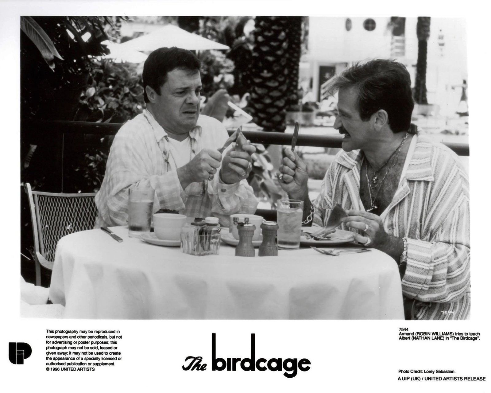 Photo de presse encadrée, The Birdcage, 1996 photo vinterior