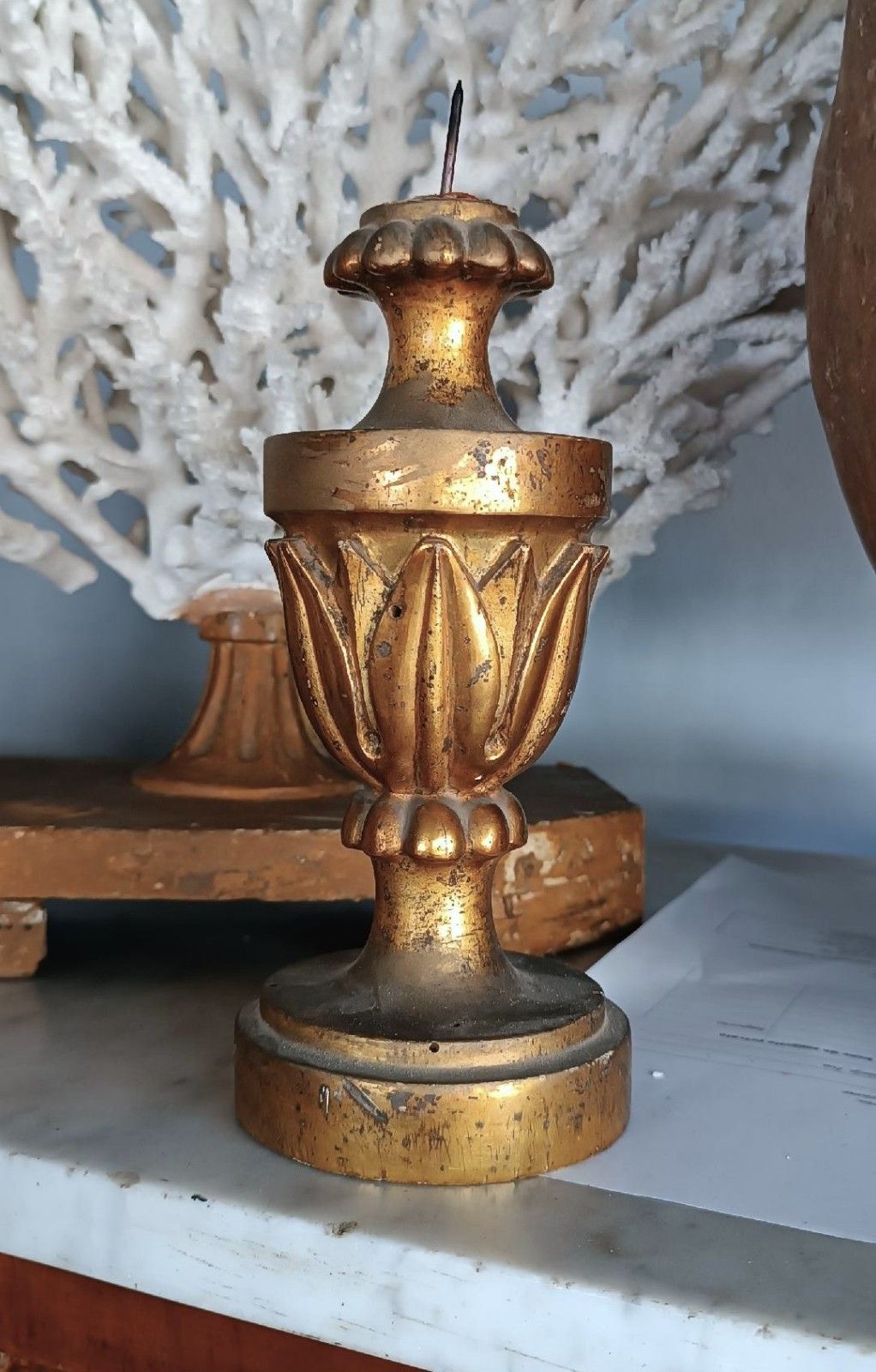 Chandelier Sacred Art Perettone Palm Holder Louis XVI Tuscany photo for sale
