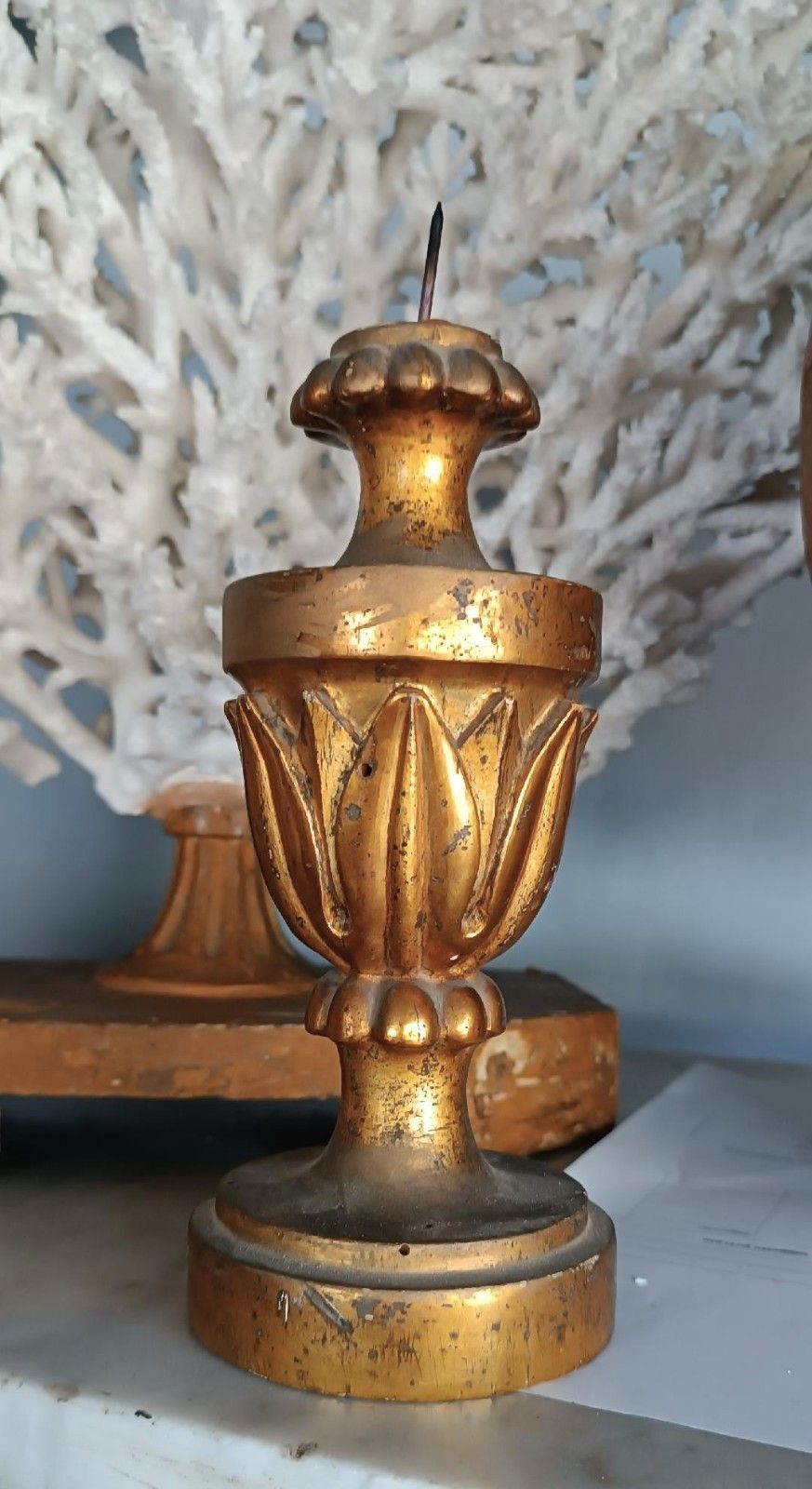 Chandelier Sacred Art Perettone Palm Holder Louis XVI Tuscany photo 140.0