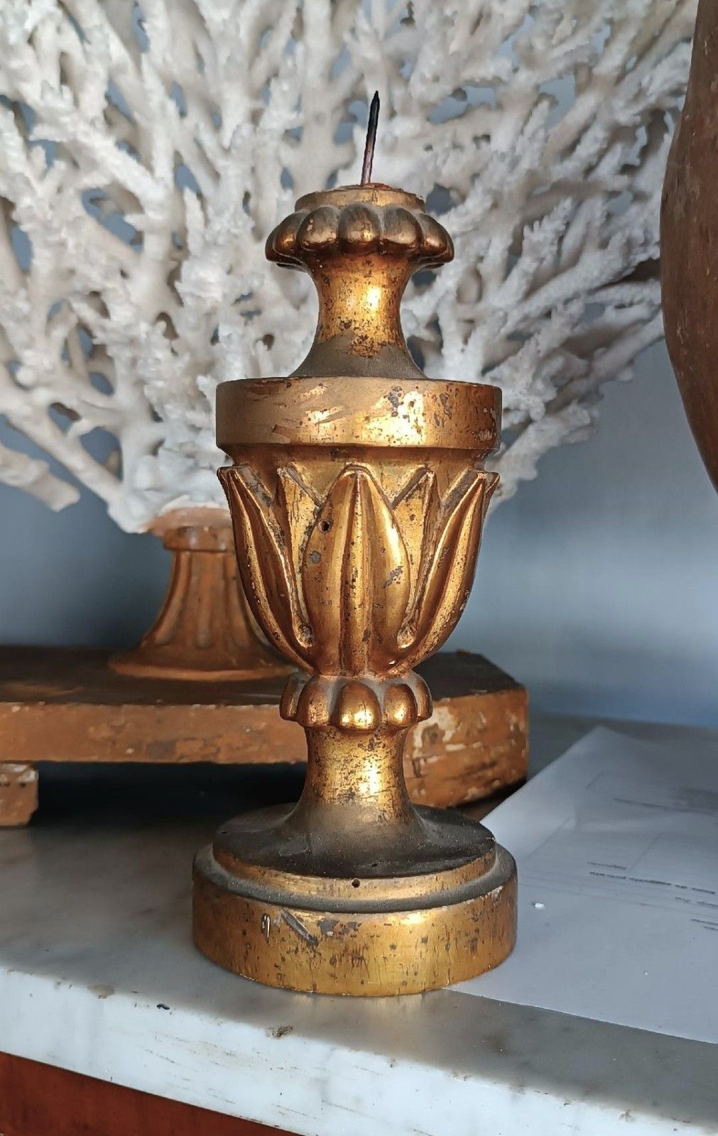 Chandelier Sacred Art Perettone Palm Holder Louis XVI Tuscany photo vinterior