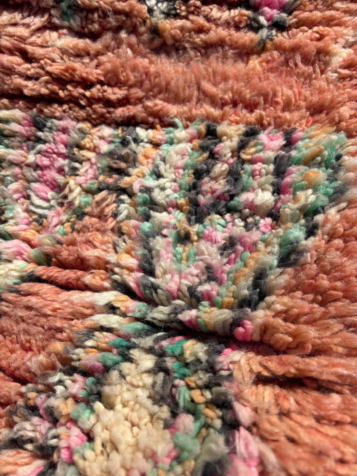 Pink Moroccan Wool Rug 70x170 Cm   Handwoven Boho Area Rug With Geometric Design, Minimalist Home Decor. photo buy