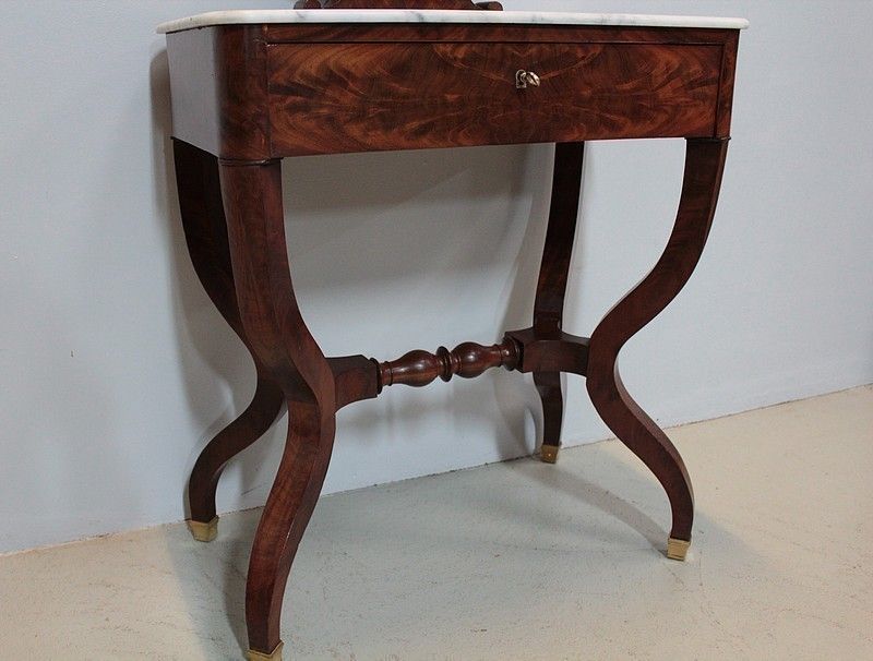 Charles X Dressing Table In Mahogany 19th photo buy