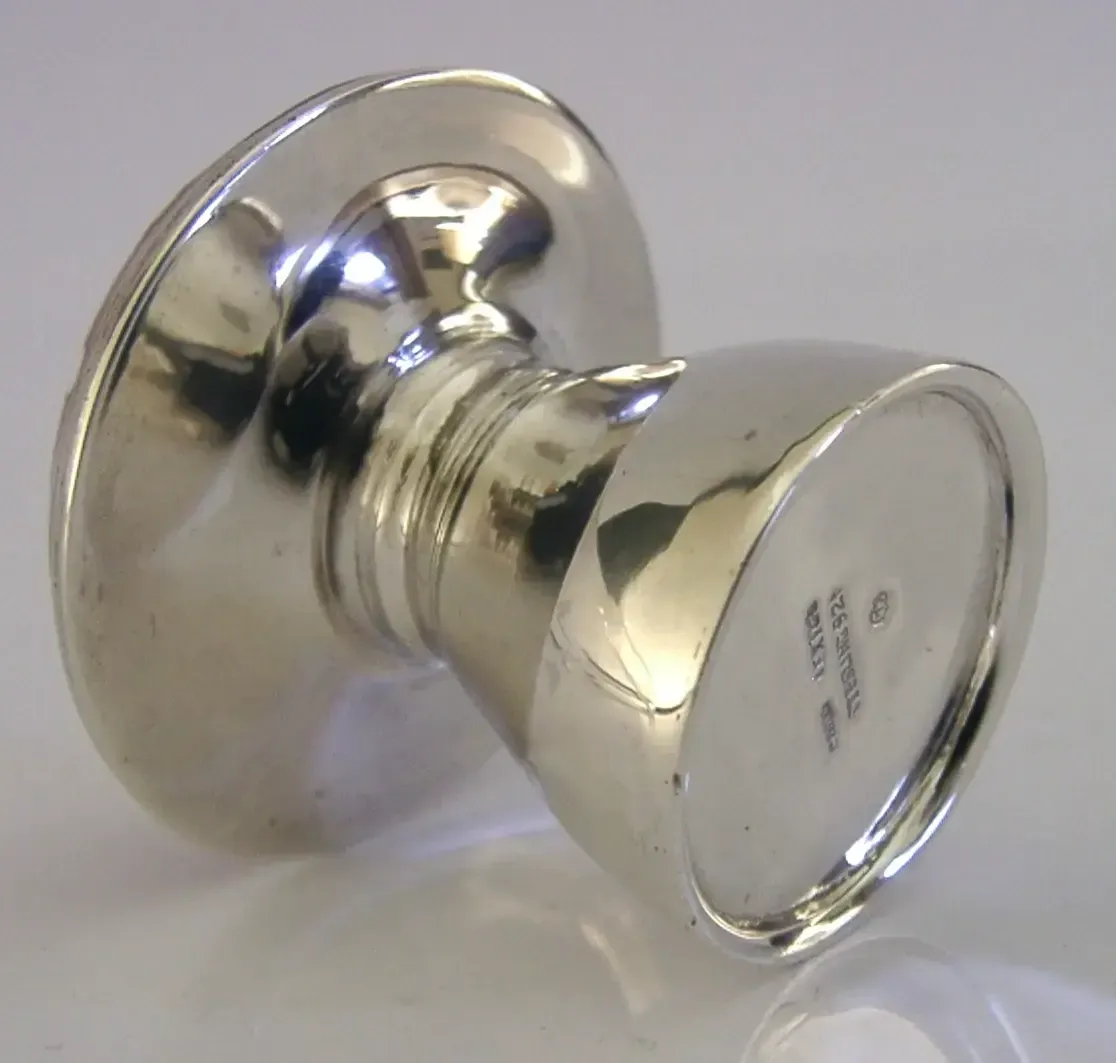 Poivrière en argent massif sterling et émail, forme champignon, vers 1980, Mexique photo 220.0