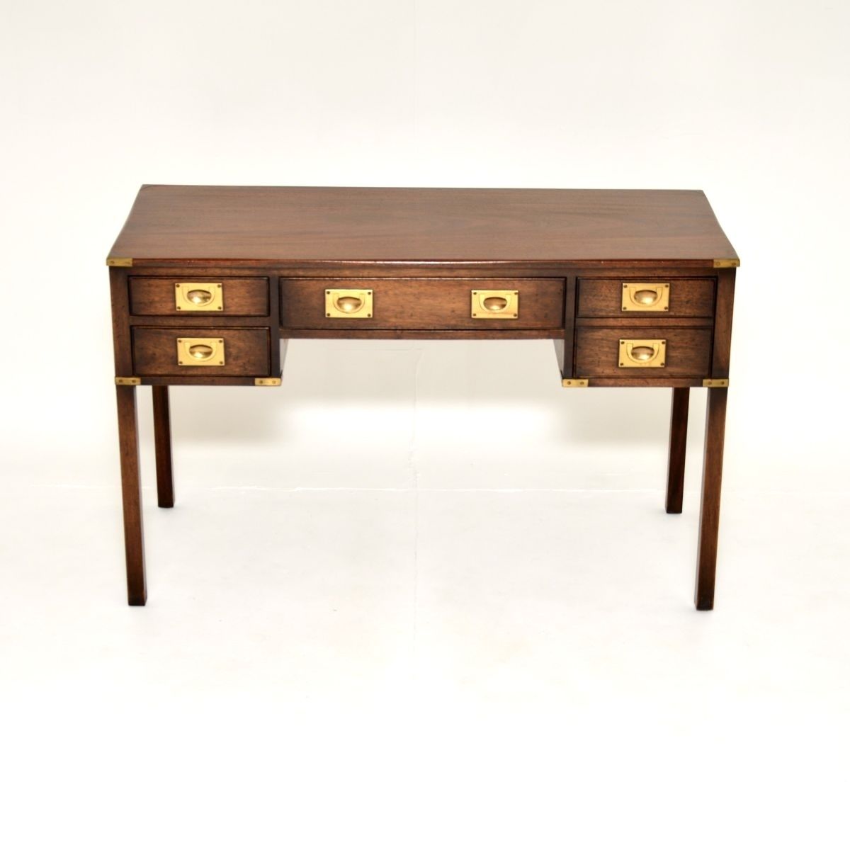 Antique Mahogany Military Campaign Desk / Writing Table photo furniture