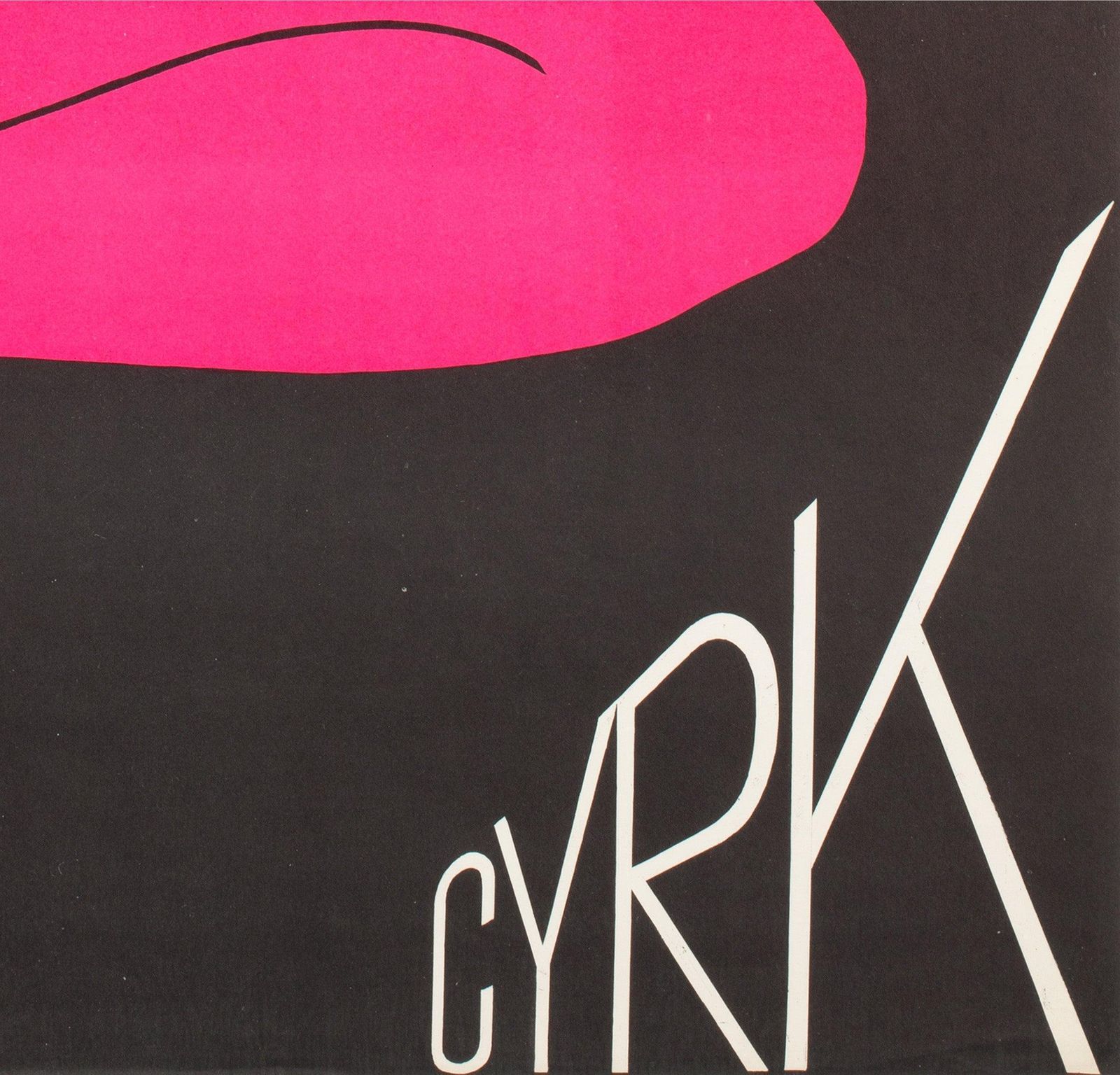 Cyrk Trapeze Girl Acrobat 1975 Polish Circus Poster, Witold Janowski photo vintage