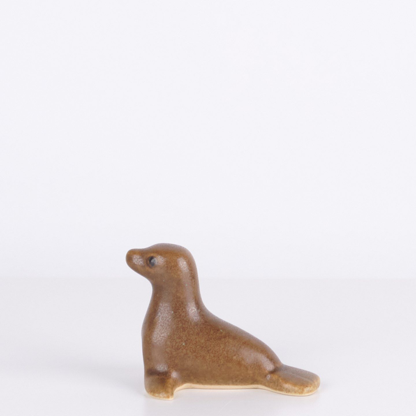 Seal Figure In Glazed Ceramic By Knud Basse, Danish Design, 1960s photo for sale