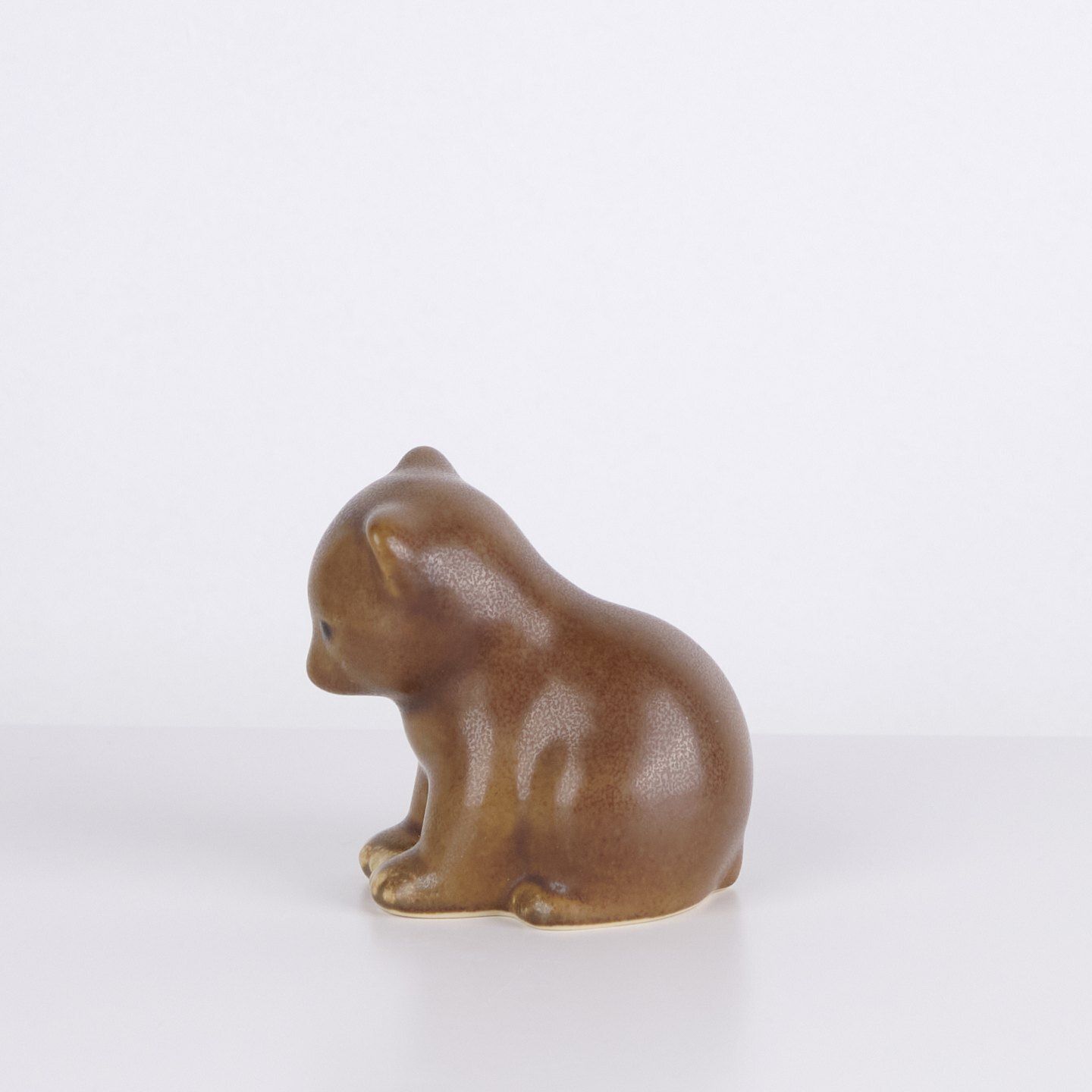 Knud Basse Cat Figure In Glazed Ceramic, Danish Design, 1960s photo furniture