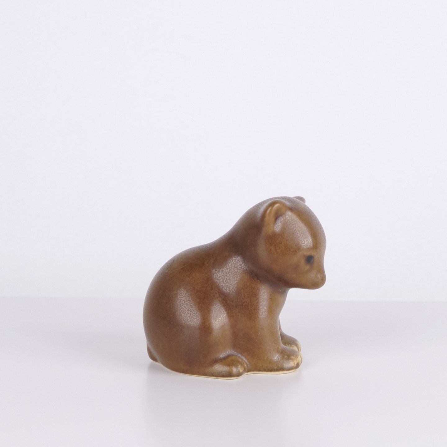 Knud Basse Cat Figure In Glazed Ceramic, Danish Design, 1960s photo 125.0