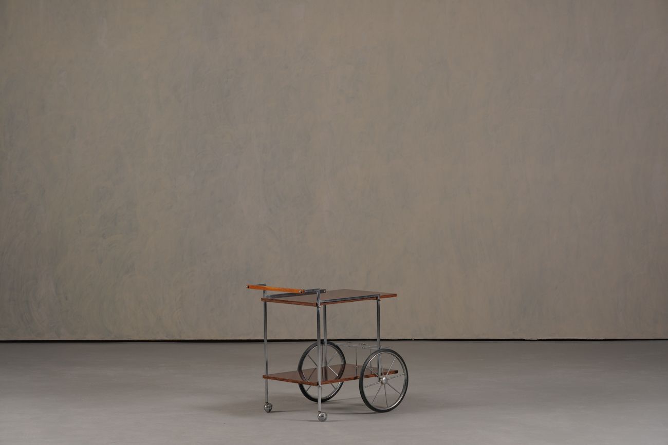 Vintage Mid Century Modern Bar Cart Or Tea Trolley , Italy 1960’s