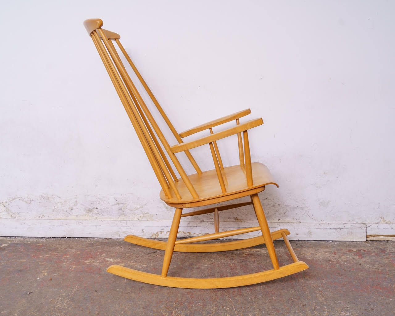 photo for sale Mid Century Madmoiselle Rocking Chair By Ilmari Tapiovaara