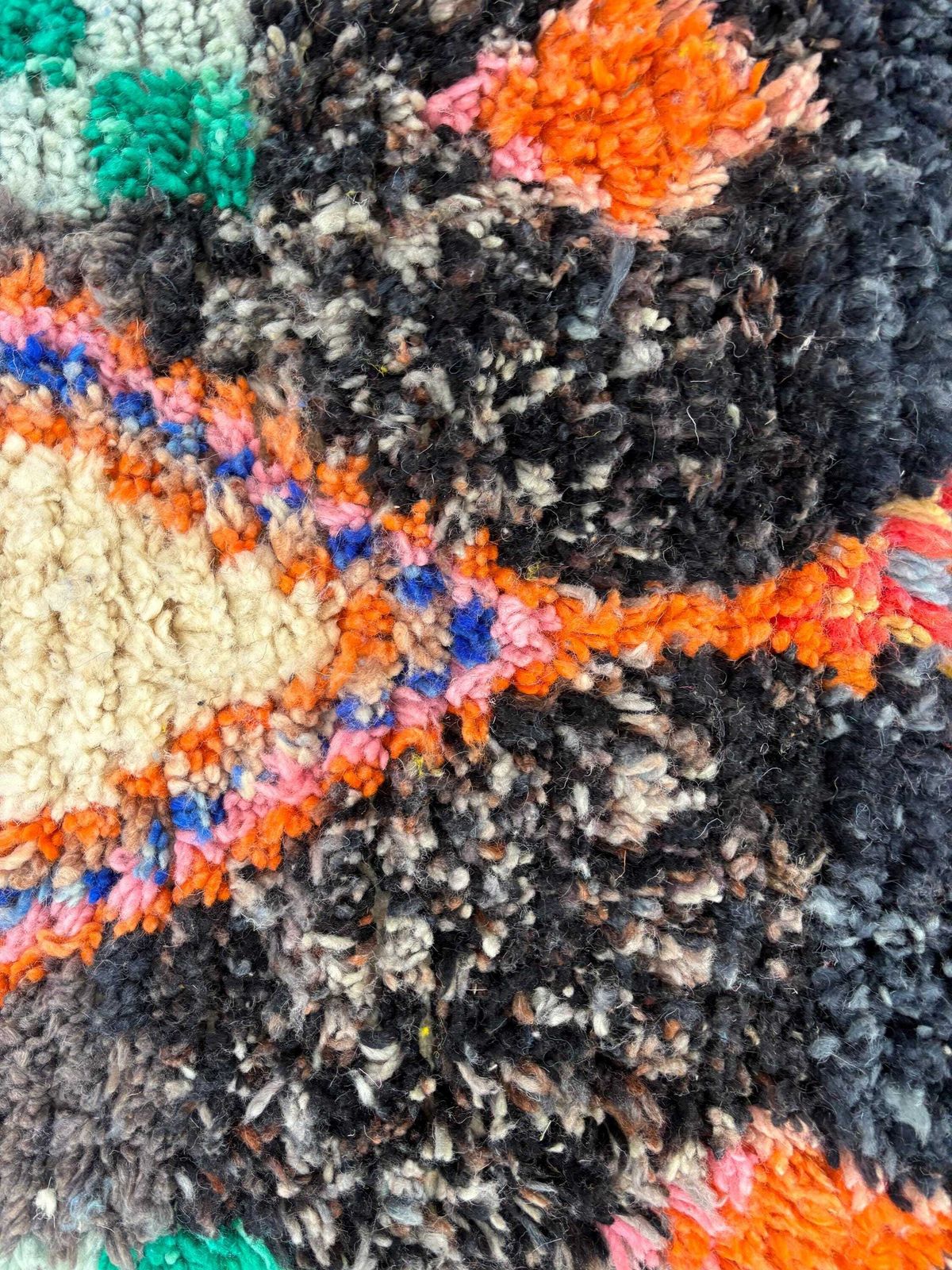Textiles Blue Boujad Moroccan Berber Runner 70x300 Cm For A Modern Living Interior Home. photo