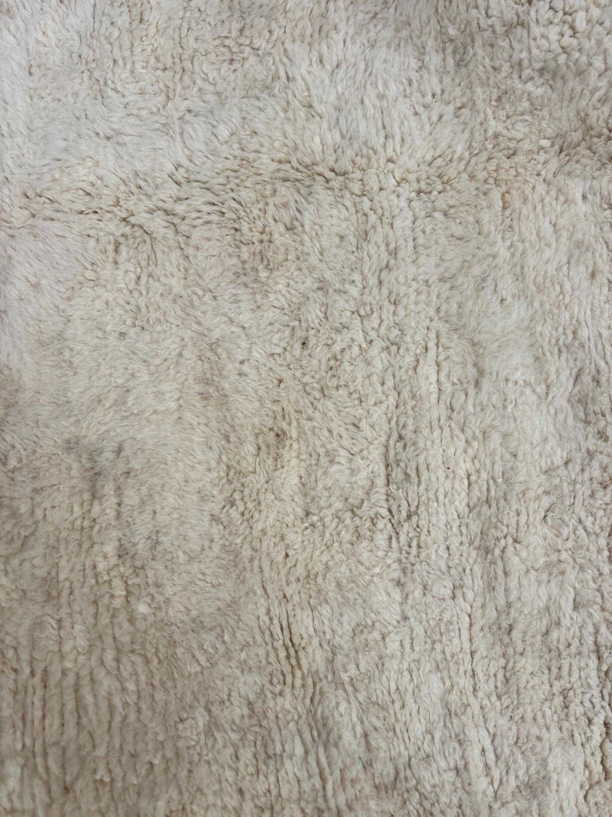 photo furniture Extra Large Moroccan Mrirt Wool Rug 240x350 Cm– White Minimal Geometric Design – Luxury Berber Area Rug – Modern Boho Home Decor