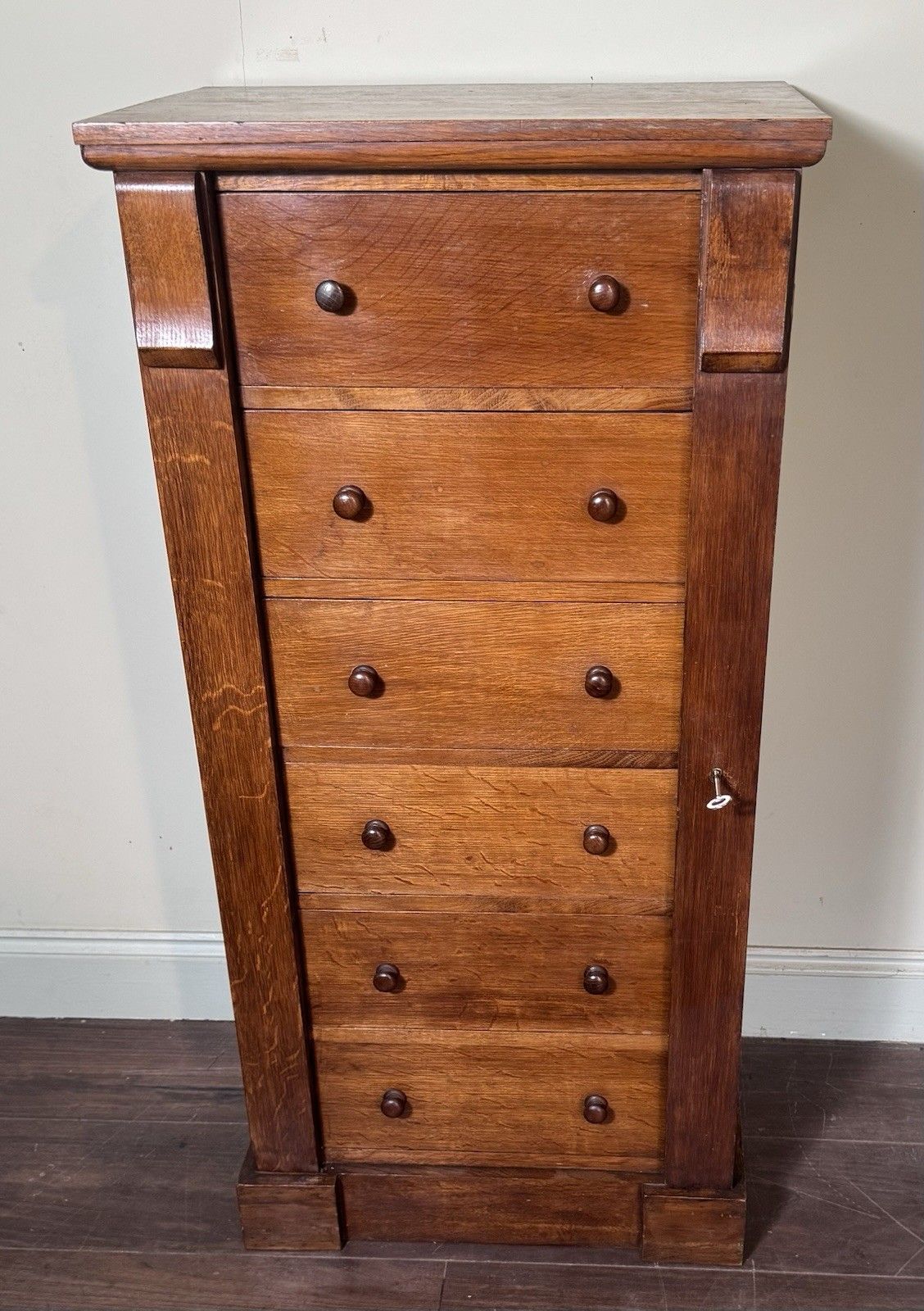 Victorian Oak Wellington Chest photo furniture
