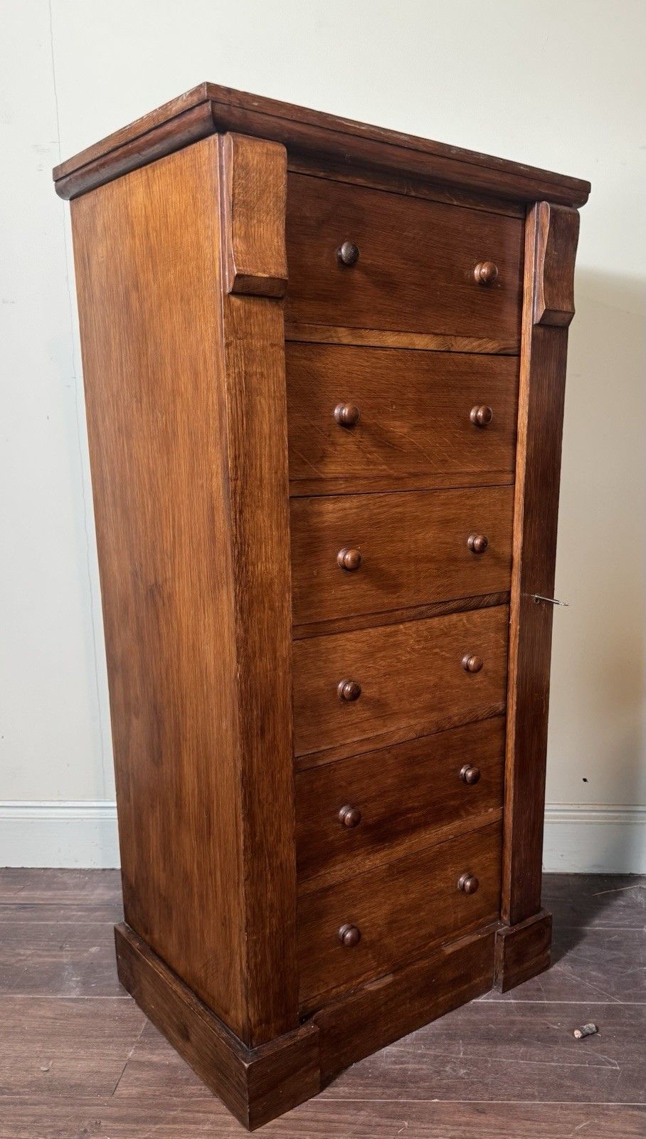 Victorian Oak Wellington Chest photo Furniture