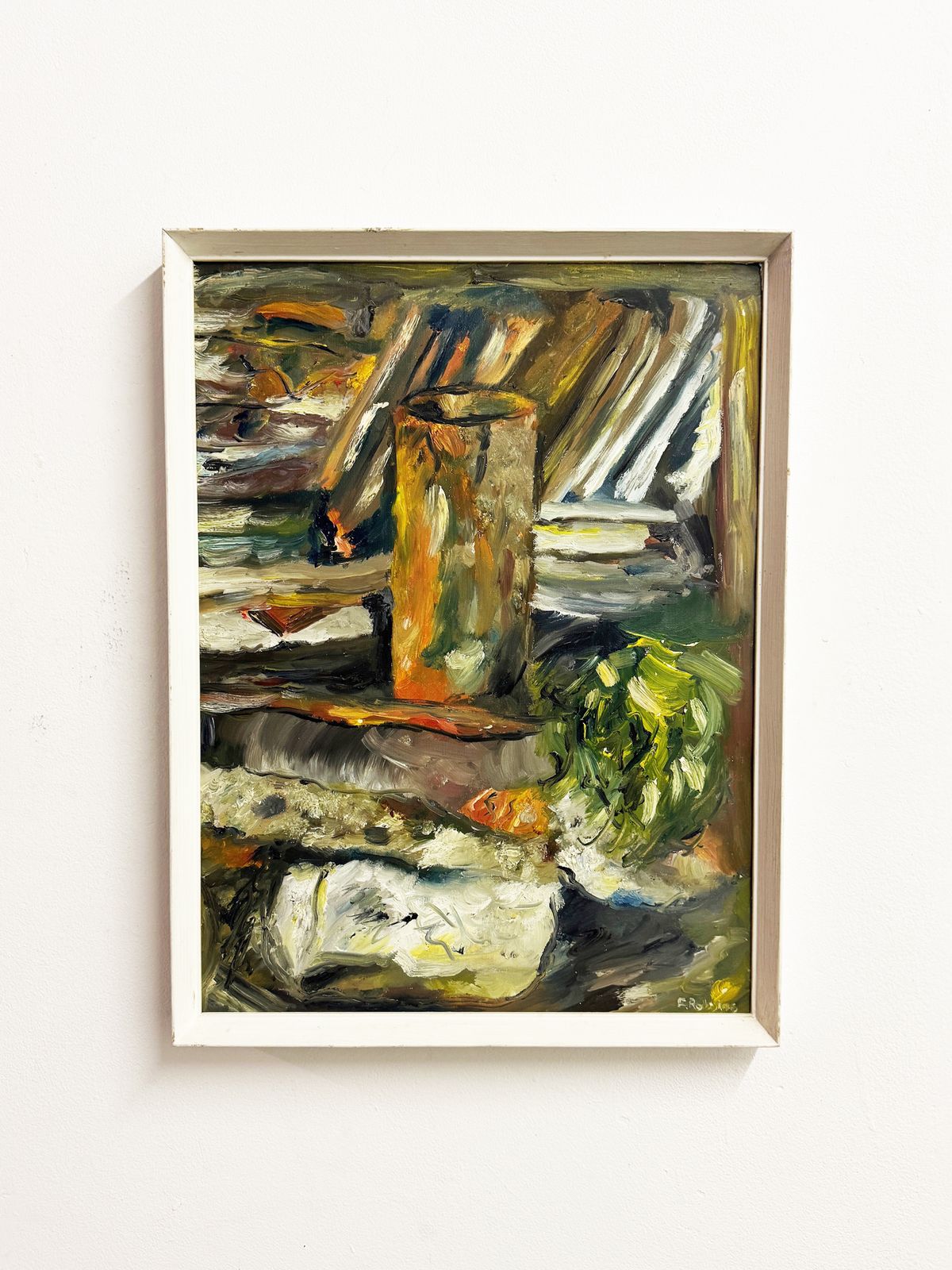 Felix Robbins, Abstract Still Life Oil Painting