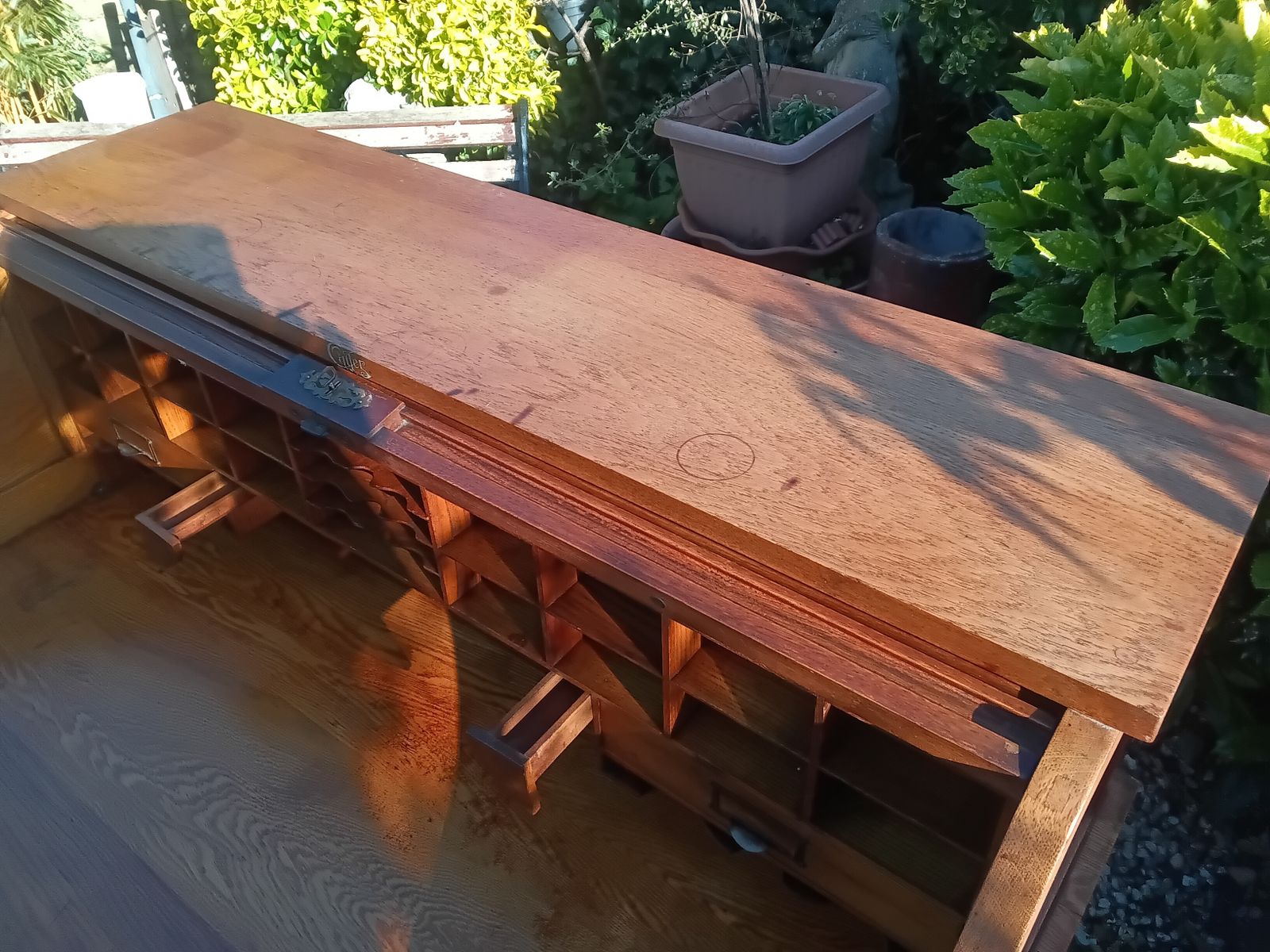 Huge Reduction Of £300.... !Cutlers Of America. A Magnificent 19th Century Oak Roll Top Desk photo buy