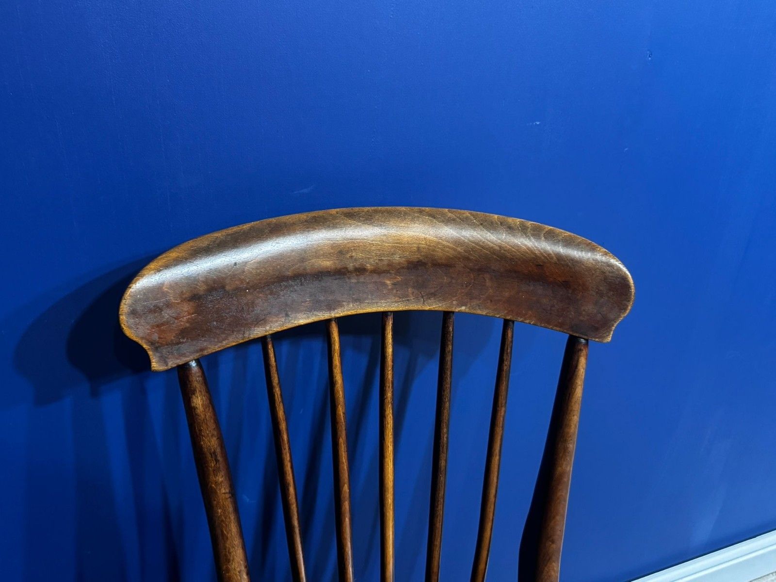 Antique Elm Chair Farmhouse Rustic Kitchen Dining Chair Victorian Bedroom photo for sale