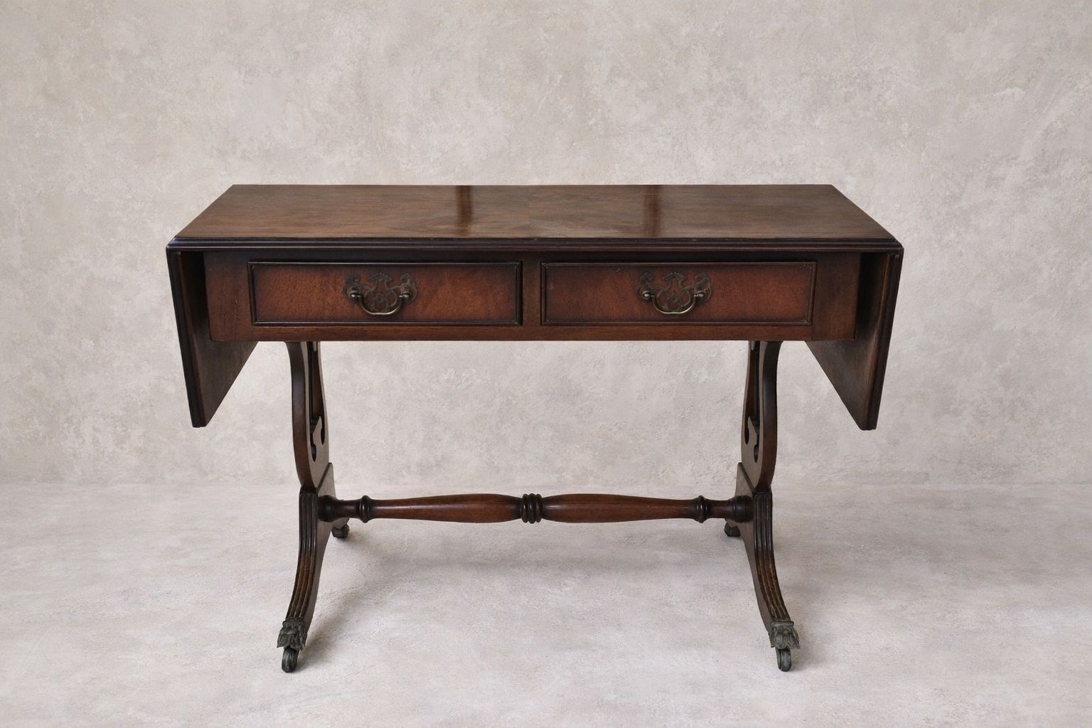 Early 20th Century Mahogany Drop Leaf Occasional Table By Andrew Thomson & Sons,