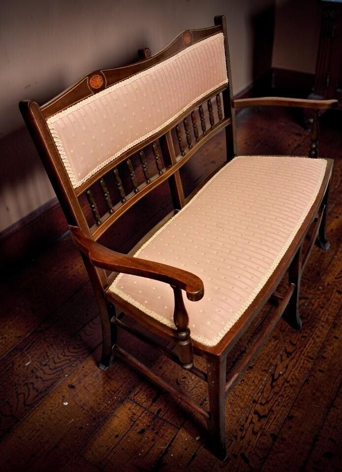 Antique Edwardian Salon Suite Sofa And Pair Of Chairs photo vintage