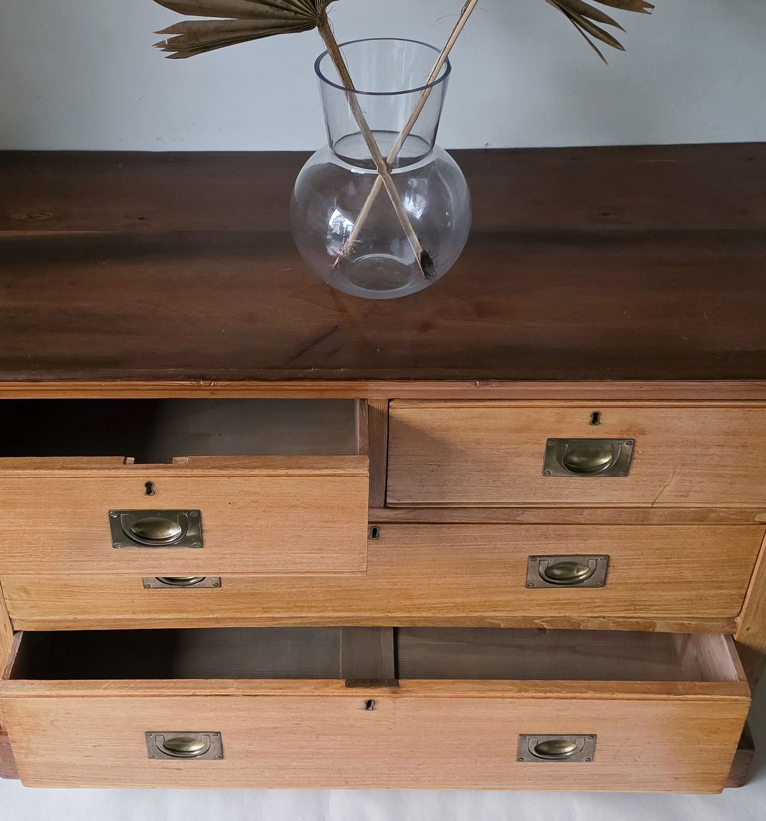 Antique Pine Merchants Chest Of Drawers photo furniture