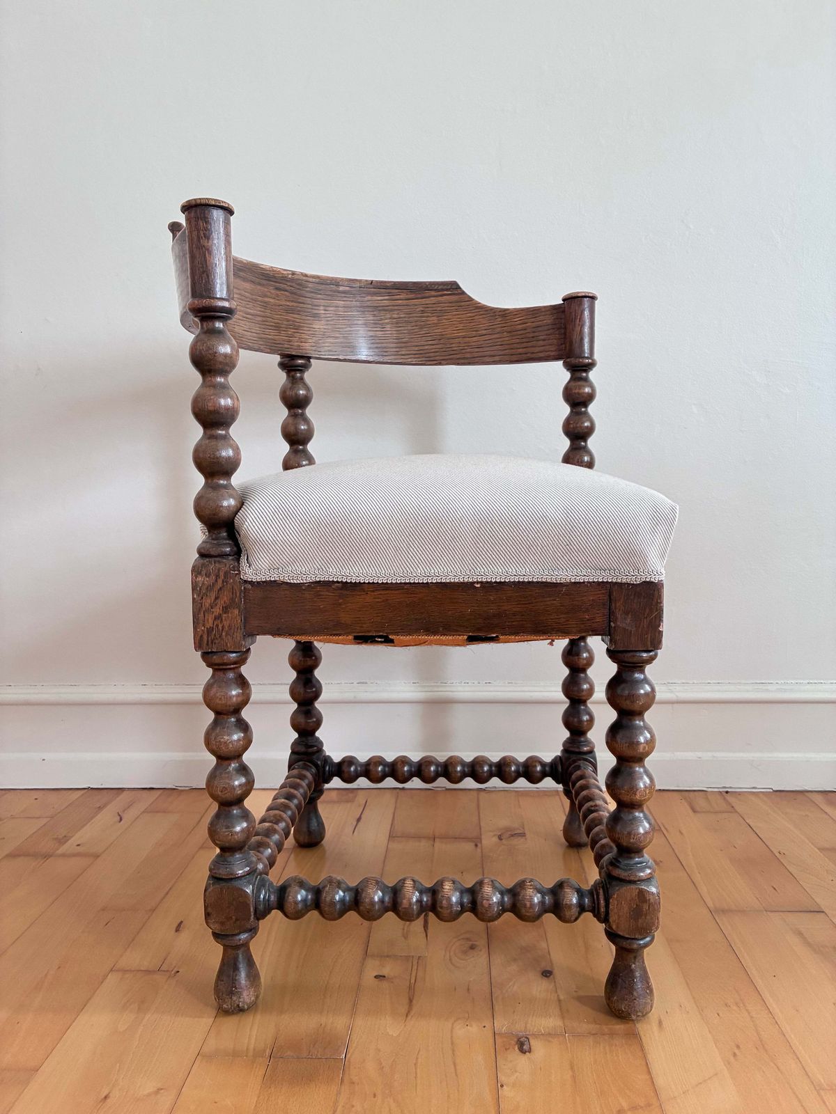 Antique Edwardian Bobbin Corner Chairs, English 1900 photo furniture
