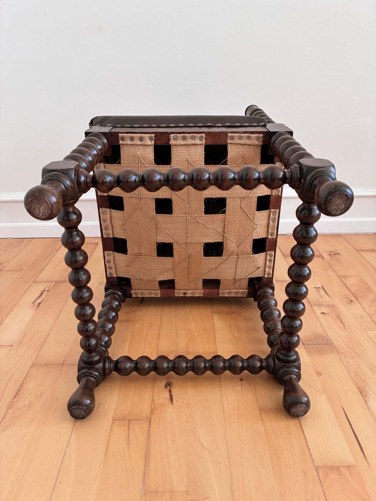photo buy Antique Edwardian Bobbin Corner Chair, English 1900