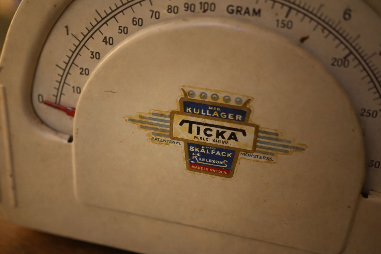 Mechanical Kitchen Scale Mid Century Vintage Karlsson Ticka Circa 1960s Sweden photo furniture