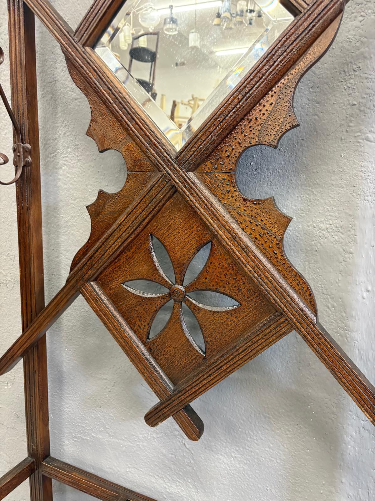 Vintage Houten Kapstok Voor Wandmontage photo 893.0