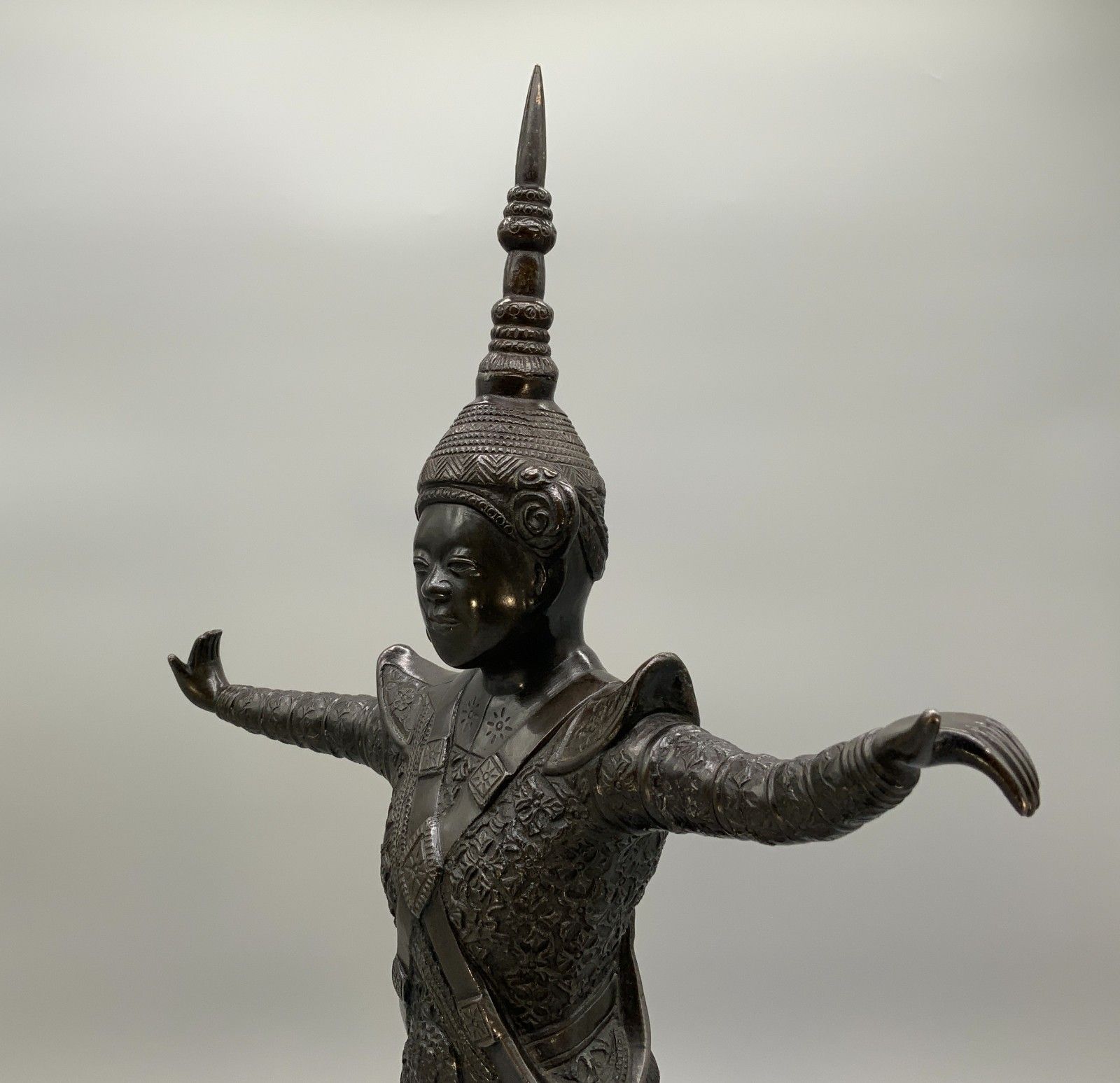 Large Bronze Sculpture Court Dancer Statue From The Applied Arts School Bien Hoa photo 445.0