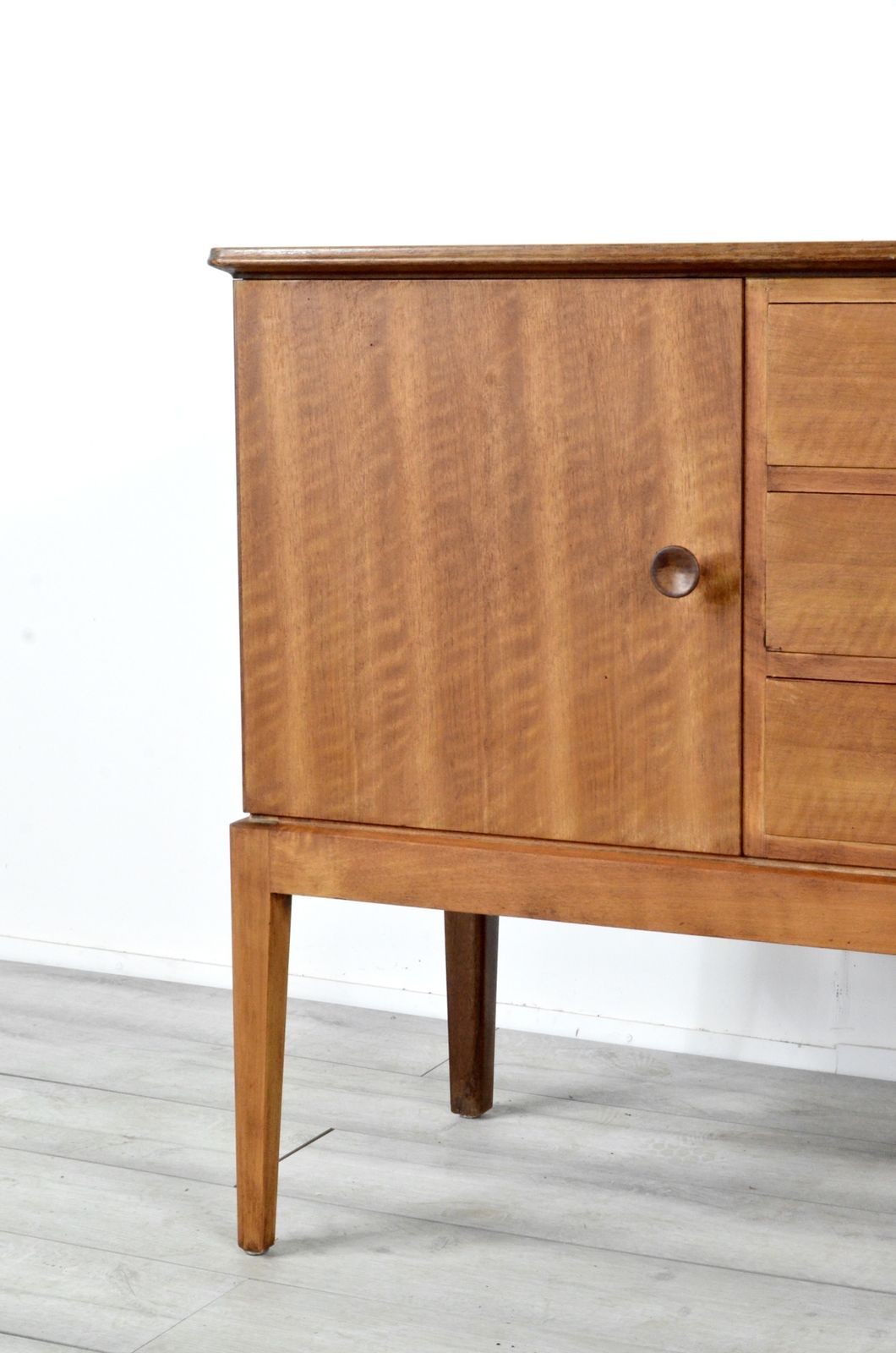 Midcentury Gordon Russell For Heal's Walnut Sideboard. Vintage / Modern / Retro / Danish / Scandinavian Style. photo Furniture