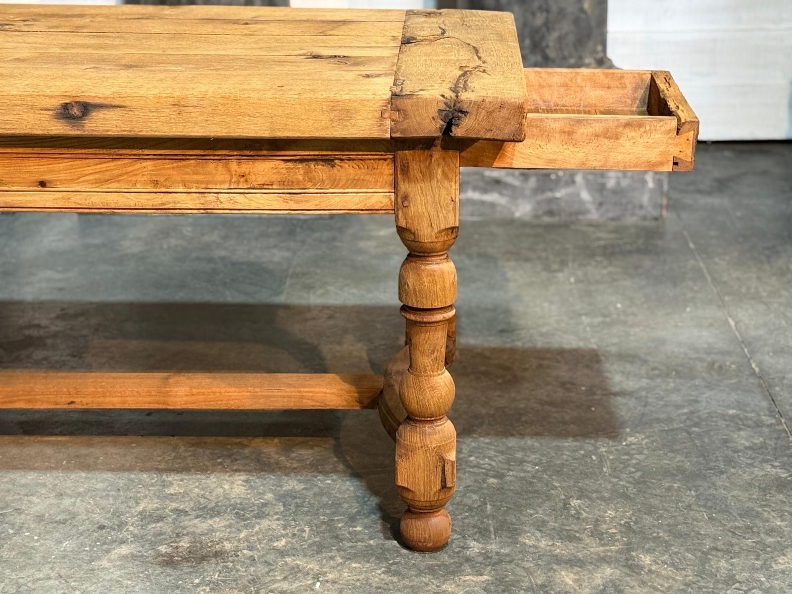 photo buy Characterful French Farmhouse Kitchen Dining Table