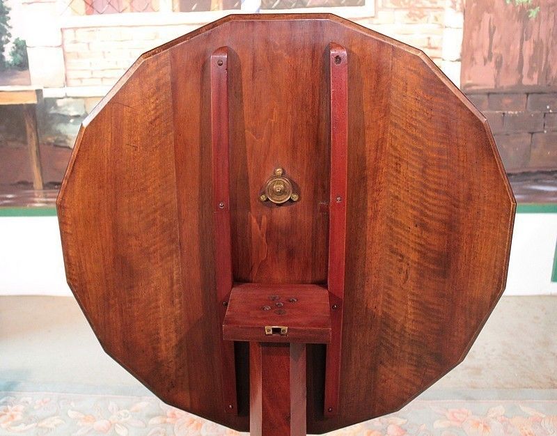 photo furniture Restoration Pedestal Mahogany 19th
