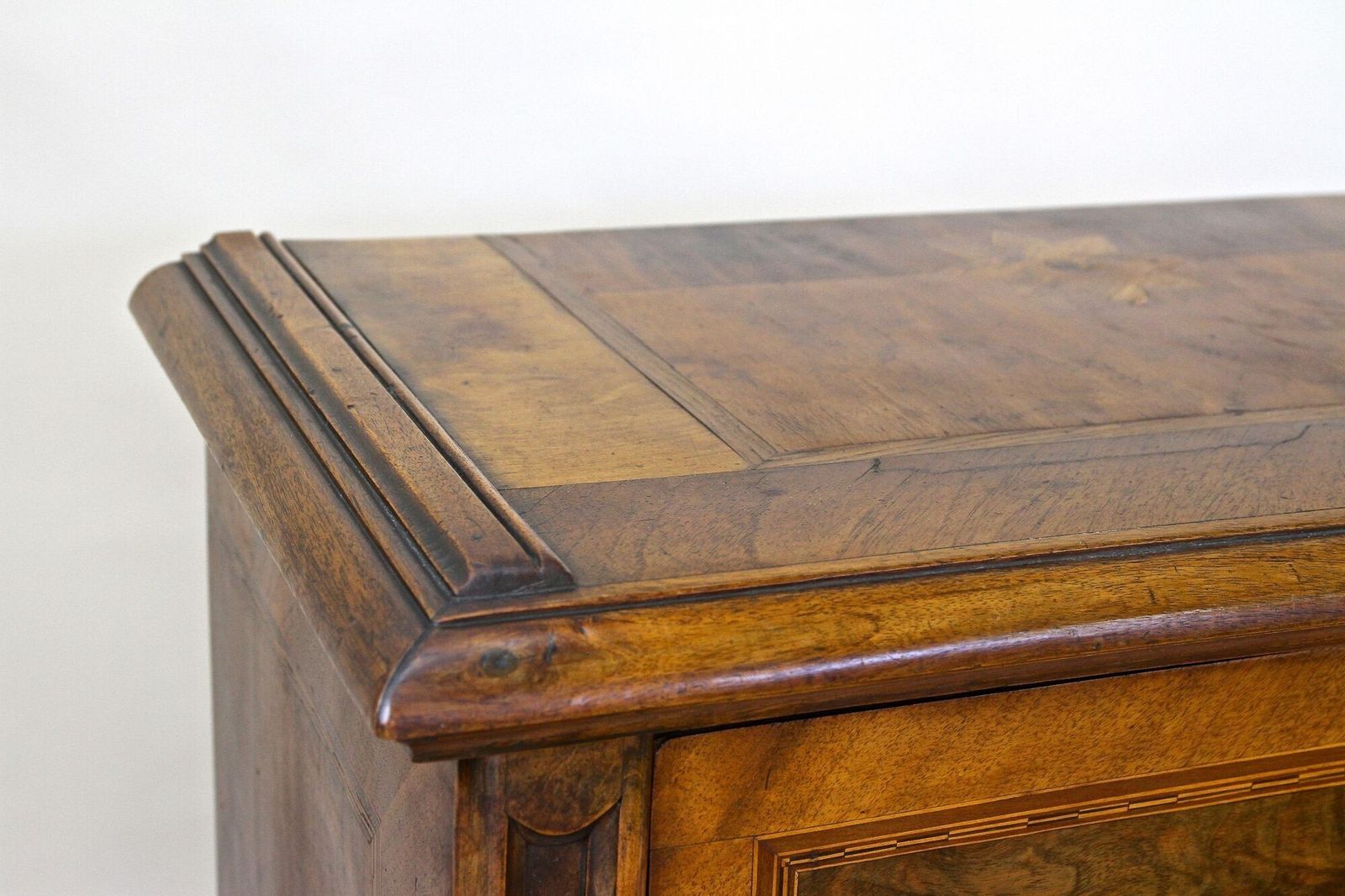 photo for sale 19th Century Biedermeier Chest Of Drawers With Micro Inlays, Walnut, At Ca. 1850
