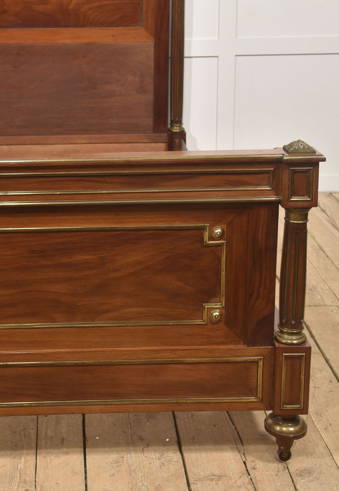 Late 19th Century Mahogany And Brass Mounted Bedframe photo furniture