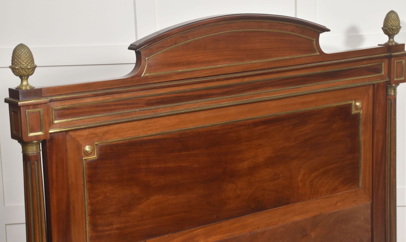 Late 19th Century Mahogany And Brass Mounted Bedframe photo for sale