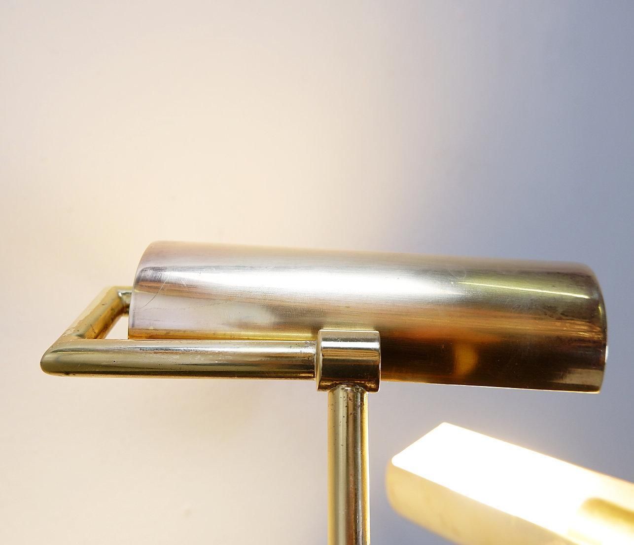 Pair Of Vintage Brass Articulated Desk Lamps   Stéphane Davidts, Belgium photo furniture