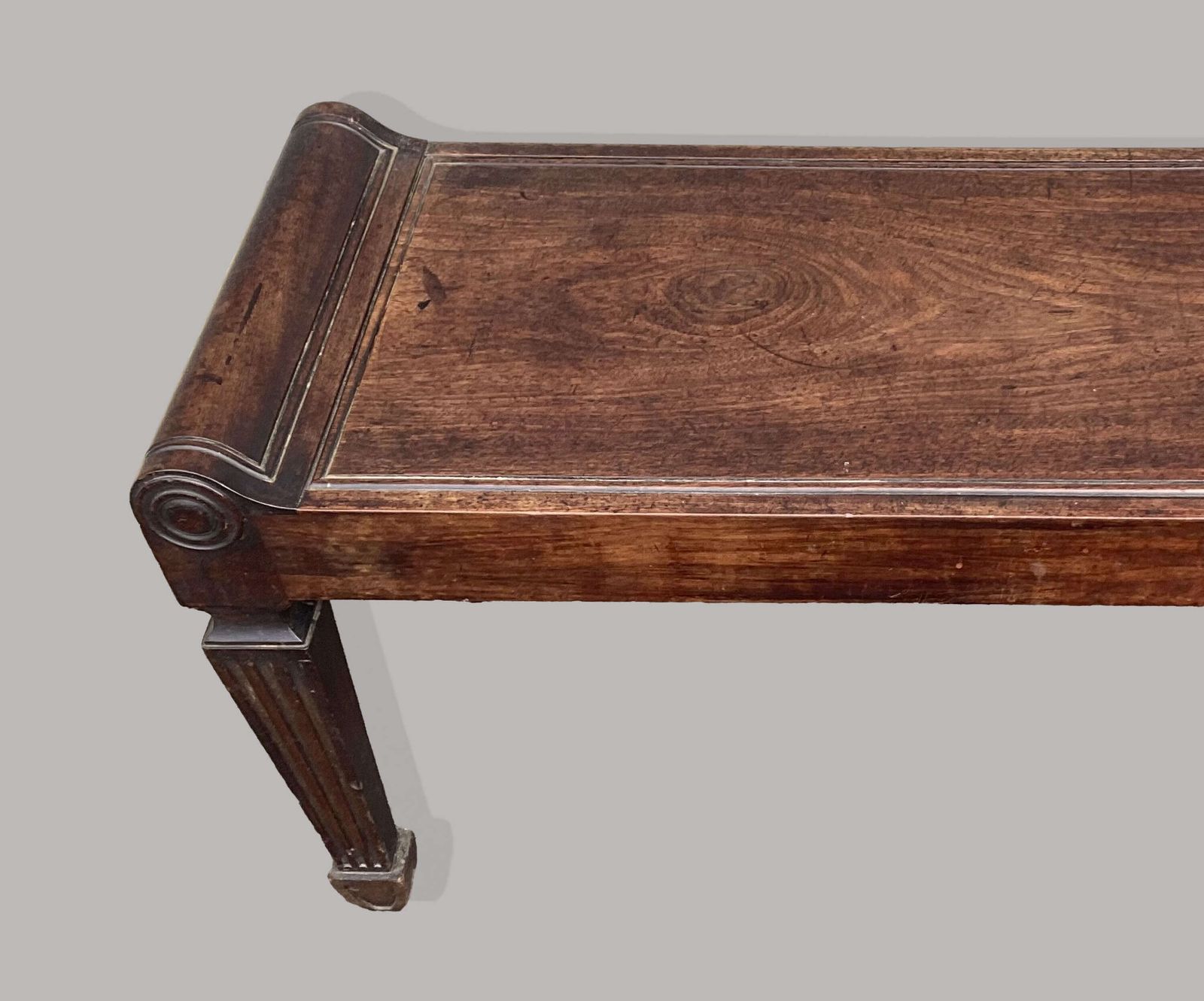 photo buy Iconic Regency Mahogany Hall Bench / Seat, Attributed To Marsh And Tatham