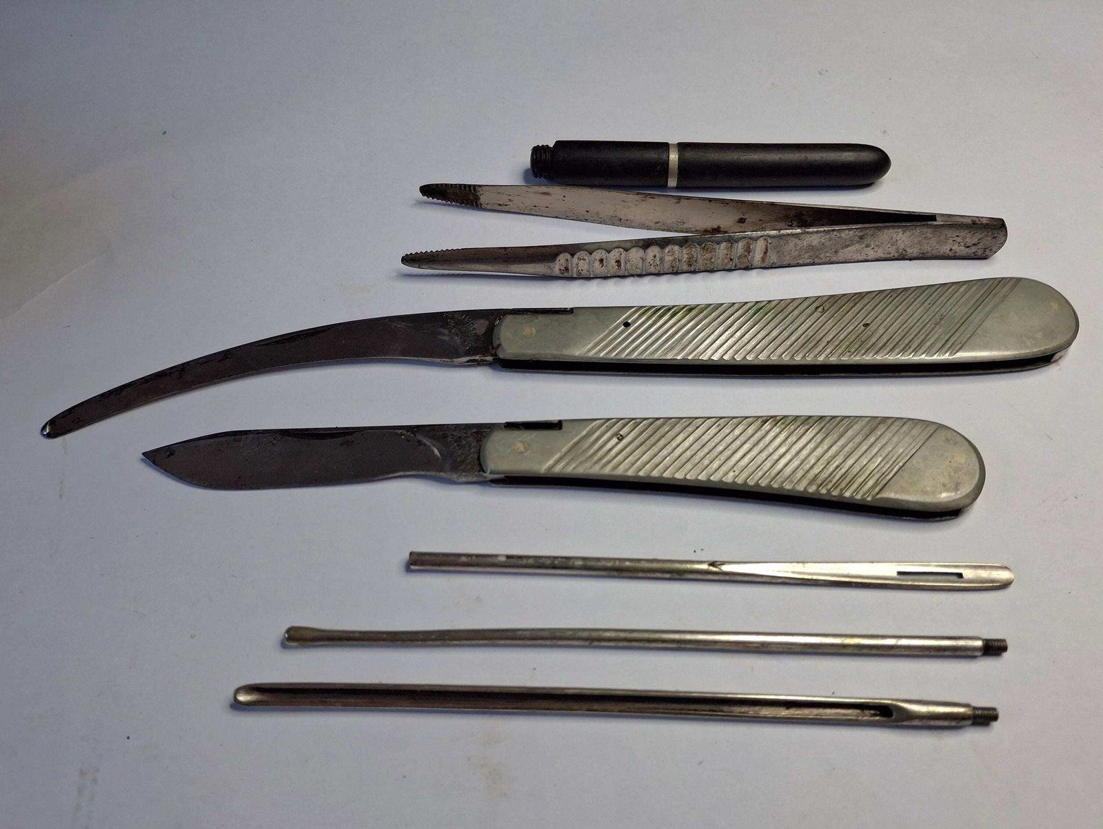 Cased Boer War/Wwi British Military Surgeon’s Roll – "Maw Aldersgate St" – Broad Arrow Marked photo vinterior