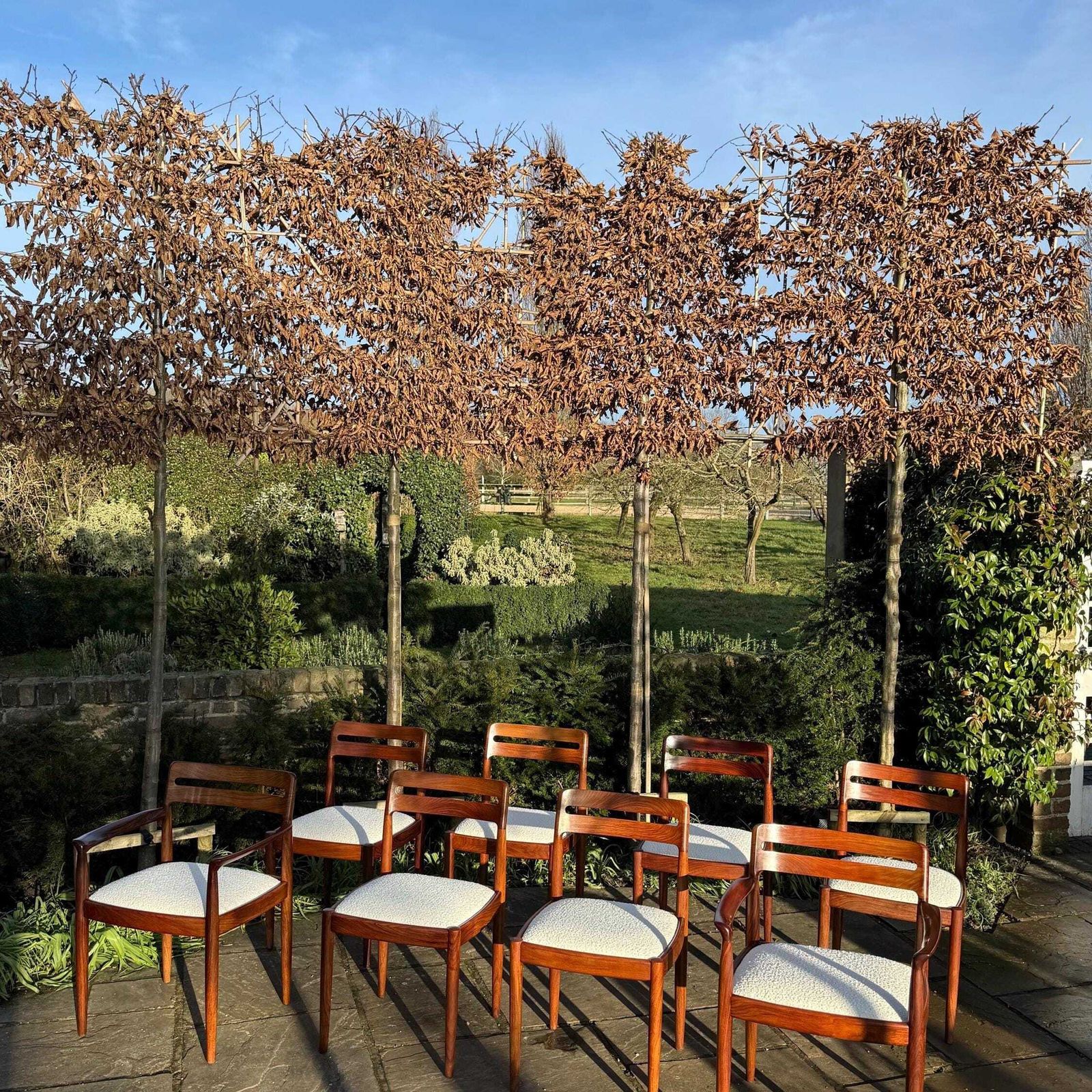 Mid Century Danish Rosewood Dining Chairs By H W Klein For Bramin Danish 1960 photo furniture