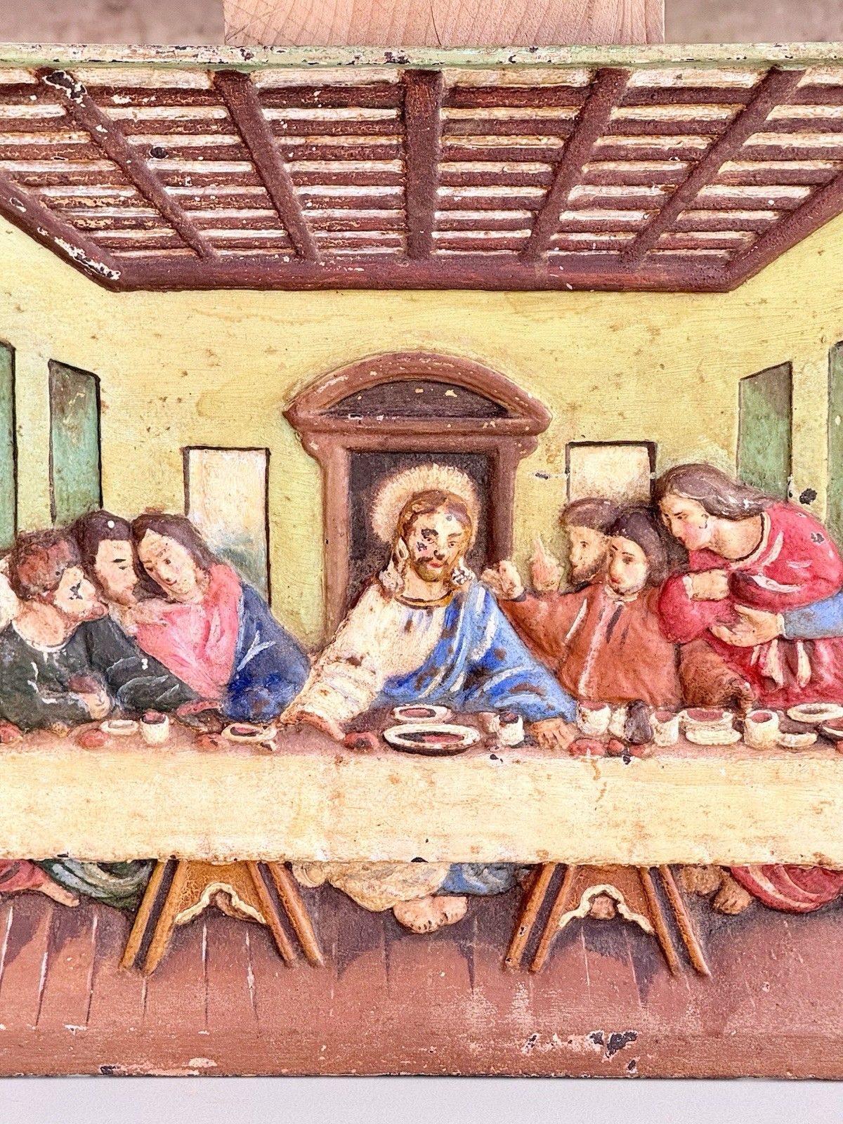 Victorian Cast Iron Relief Plaque “The Last Supper” After Da Vinci C.1880 photo for sale