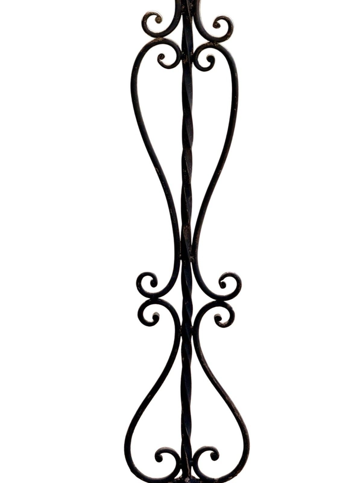 19th Century English Wrought Iron 5 Arm Pricket Candle Tree Candelabra H135cm photo 685.0