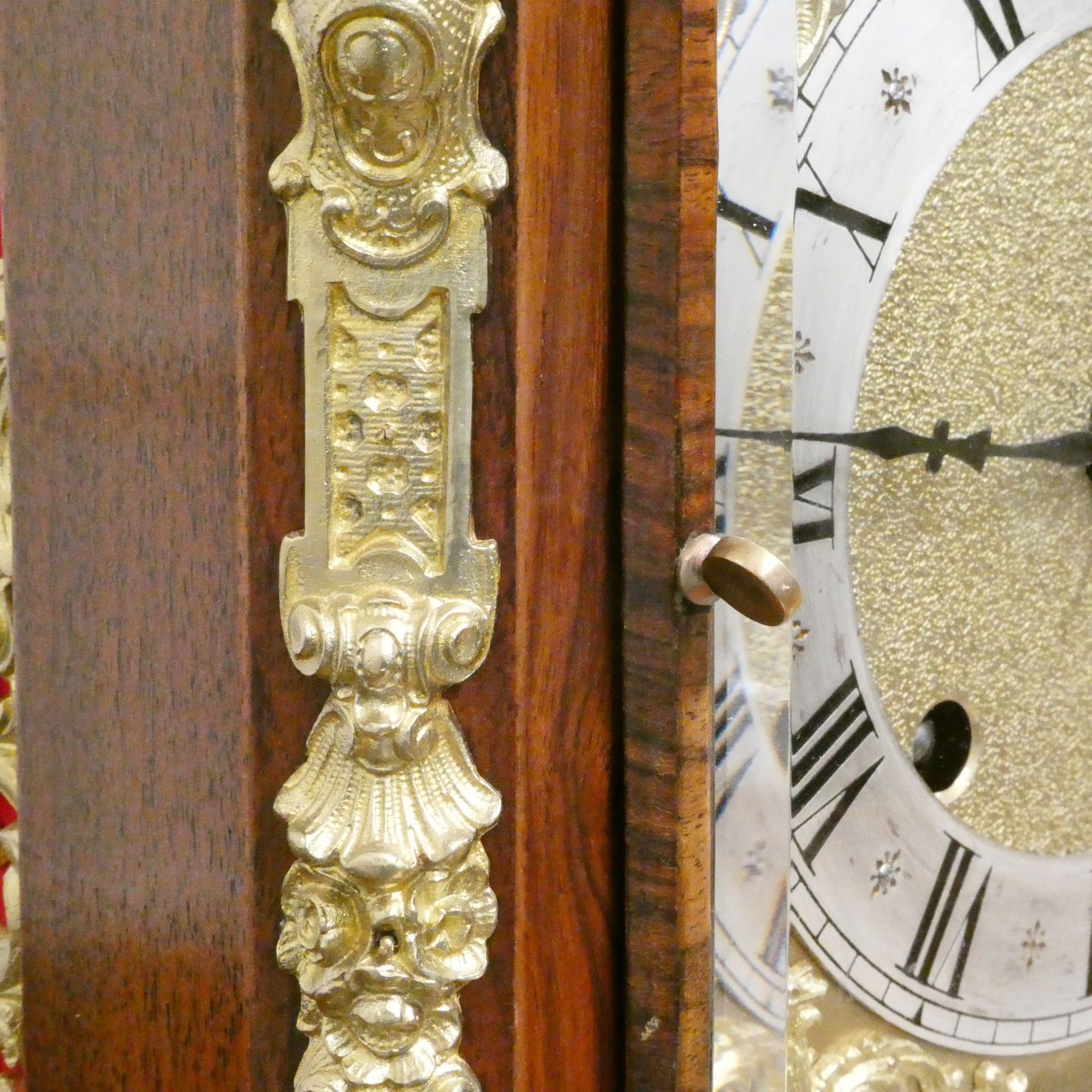 German 19th Century Walnut Ting Tang Striking Bracket Clock By Schneckenburger photo vinterior