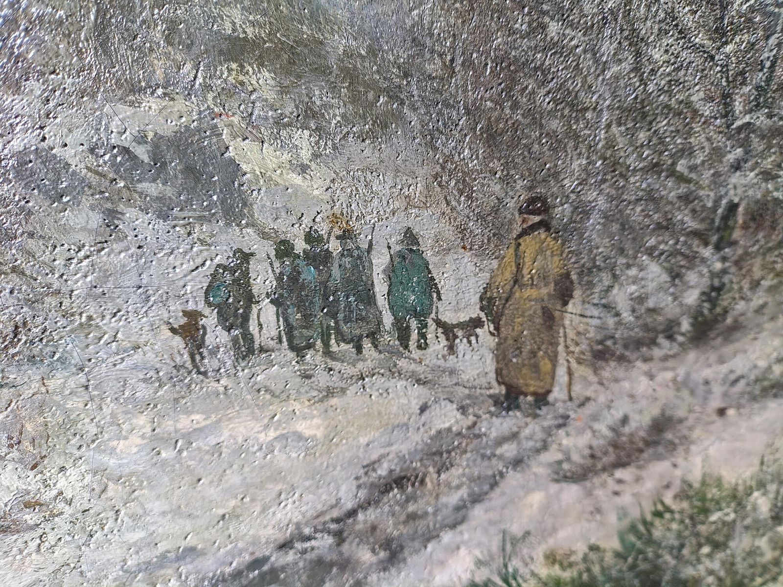 Winter Night Landscape Oil On Canvas By A. Gustav Schweitzer photo buy