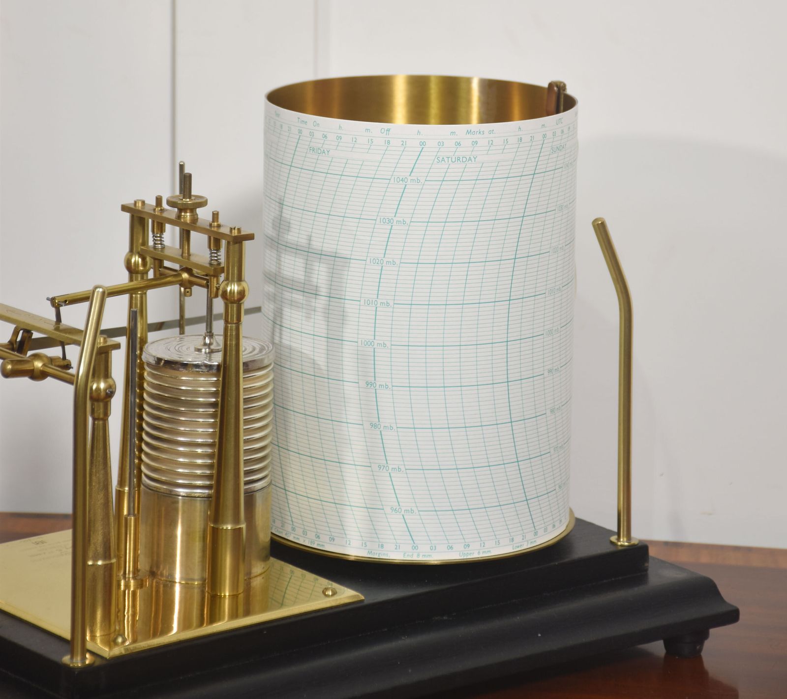 Fine Aneroid Barograph By Short & Mason, London photo furniture