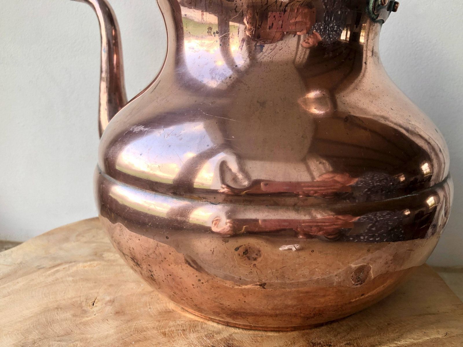Vintage Koperen Ketel, Koperen Theepot, Rustieke Keuken, Koperwerk, Keukenalia photo Woonaccessoires