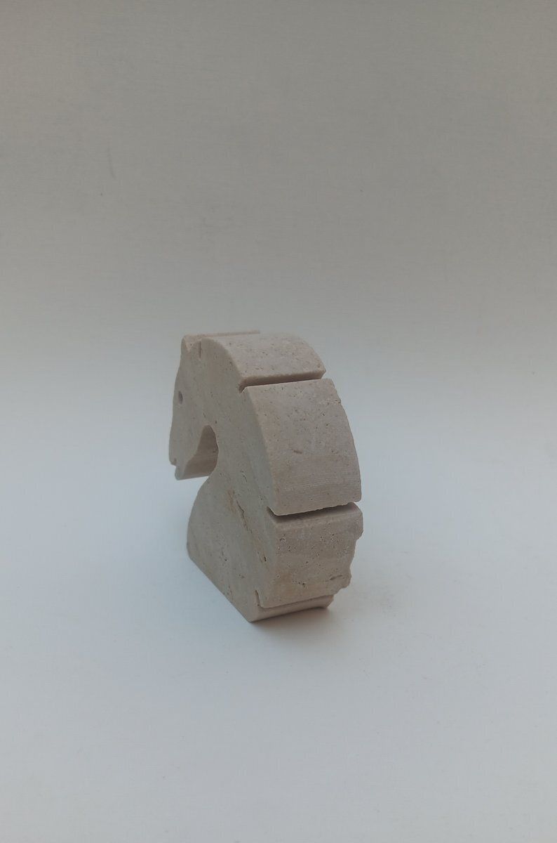 Italian Travertine Horse By Fratelli Mannelli, 1970s photo 304.0