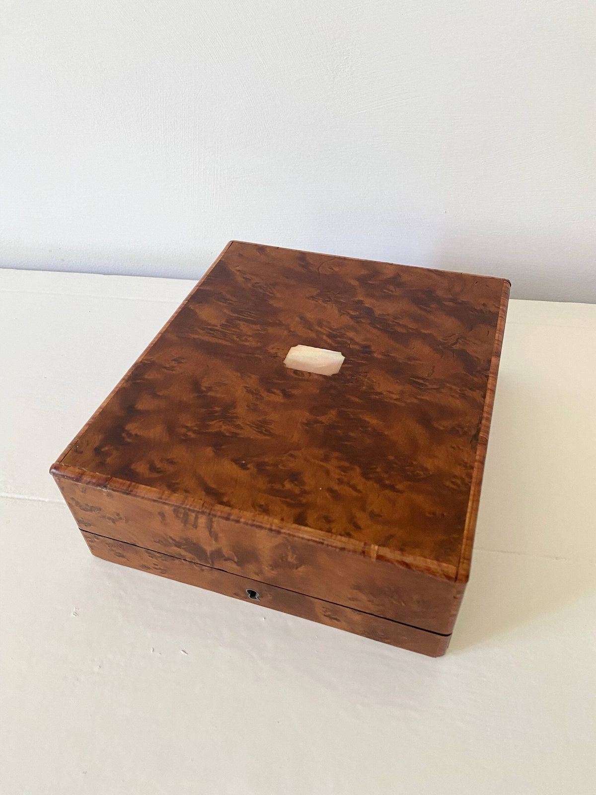 Antique Marquetry Jewelry Box, Napolean III, Wooden Box photo vinterior